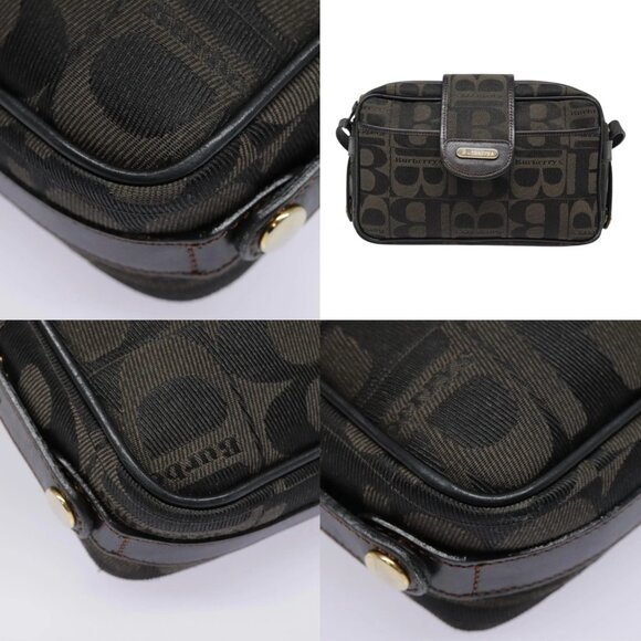 Burberrys Shoulder Bag Canvas Gold Black Auth bs18589 - Picture 15 of 15